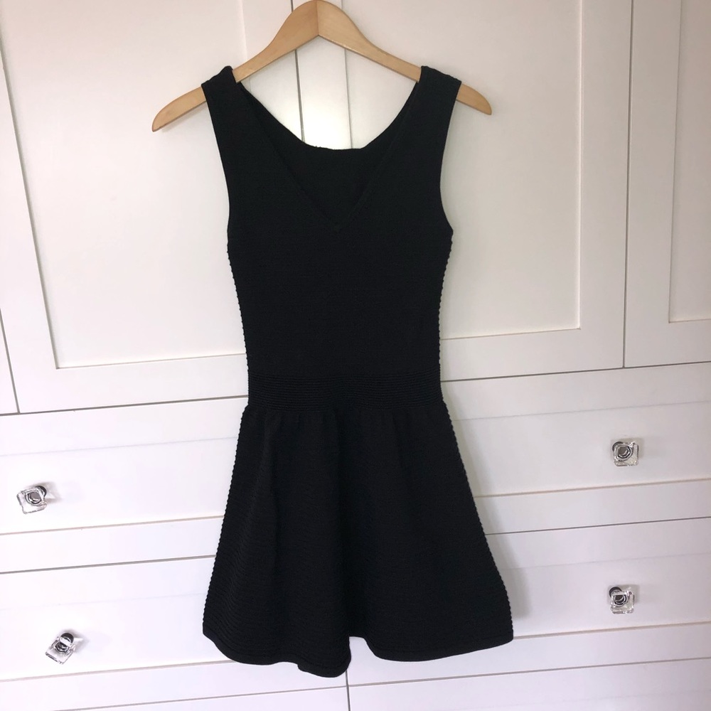 Sandro black knit dress